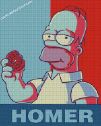 Homer Simpson Illustration diamond paintings