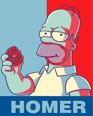 Homer Simpson Illustration diamond painting