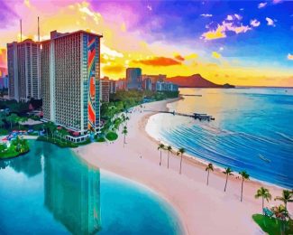 Honolulu Hawaii diamond painting