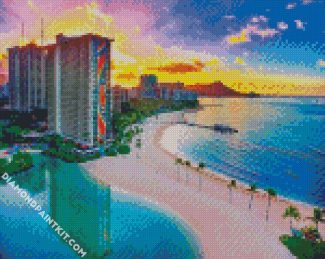 Honolulu Hawaii diamond painting