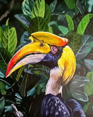 Hornbill Bird Art diamond painting