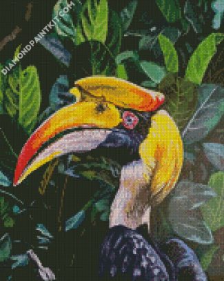 Hornbill Bird Art diamond painting