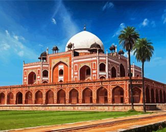 Humayun’s Tomb Delhi India diamond painting