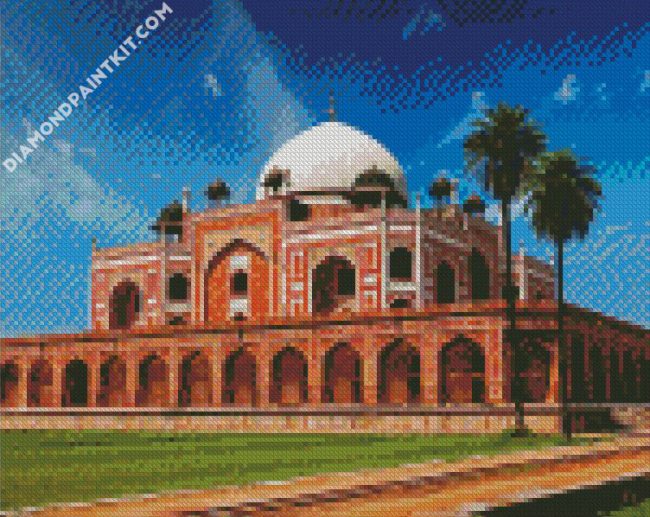 Humayun’s Tomb Delhi India diamond painting