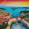 Hvar Croatia At Sunset diamond painting