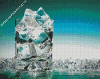 Ice Cubs Glass diamond painting