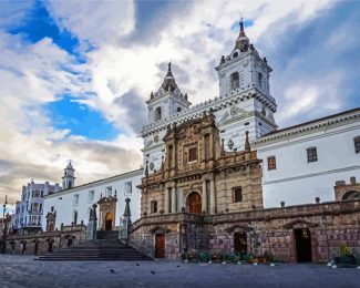 Iglesia de San Francisco ecuador diamond painting