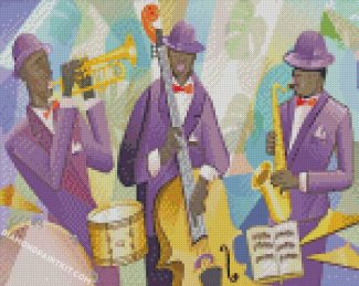 Illustration Jazz Band diamond paintings