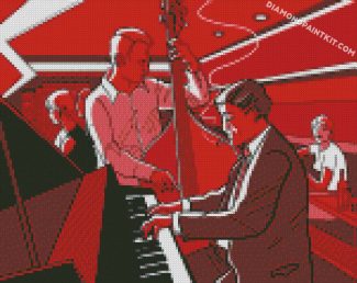 Illustration Jazz Musicians diamond paintings