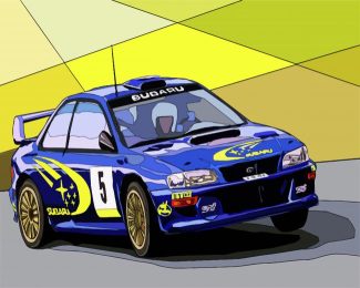 Illustration Subaru Car diamond painting