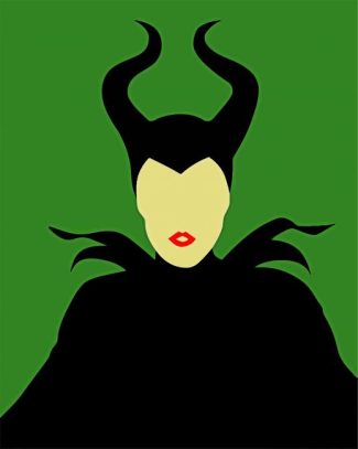 Illustration maleficent diamond painting