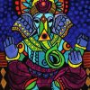 Indian Elephant Folk Art diamond painting