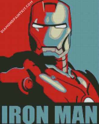 Iron Man Illustration diamond painting