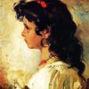 Italian Girl Portrait diamond painting