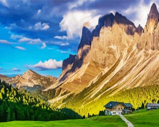 Italy Dolomites diamond painting