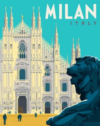 Italy Milan Poster diamond painting