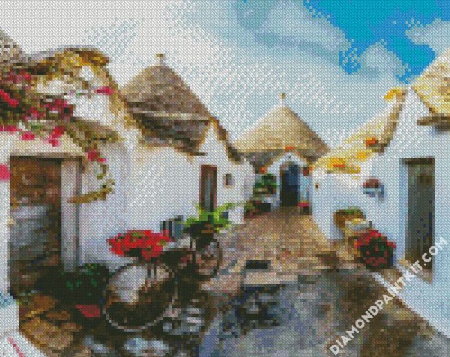 Italy Puglia Houses diamond painting