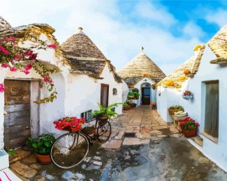 Italy Puglia Houses diamond painting