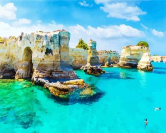 Italy Puglia Seascape diamond painting