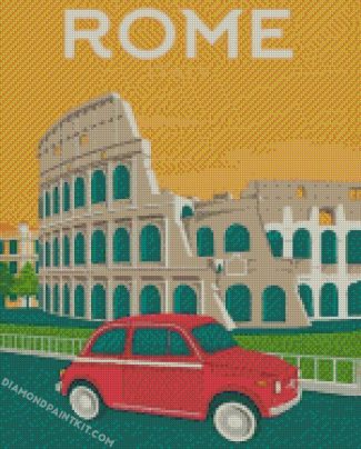 Italy Rome Poster diamond paintings