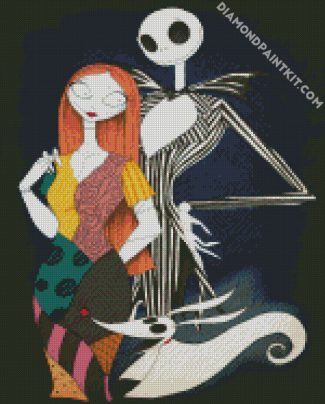 Jack And Sally diamond painting