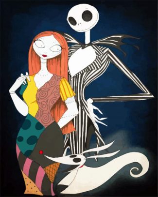 Jack And Sally diamond painting