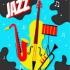 Jazz Music Illustration diamond painting