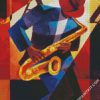 Jazz Saxophone Player diamond painting