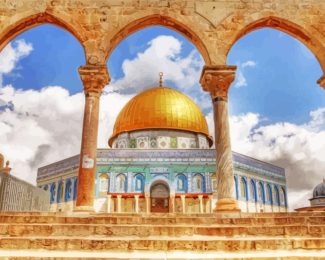 Jerusalem Dome Of The rock diamond painting