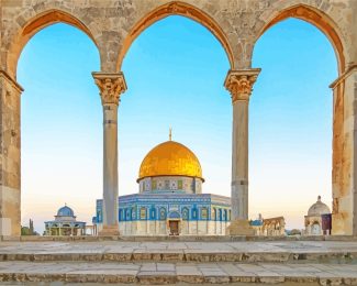 Jerusalem Mosque diamond painting