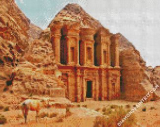 Jordan Petra Historical Building diamond painting