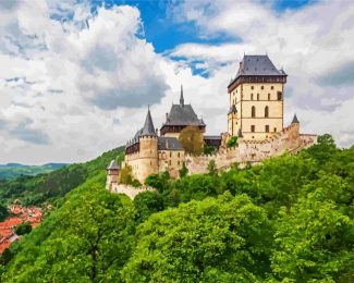 Karlštejn Castle czech diamond painting