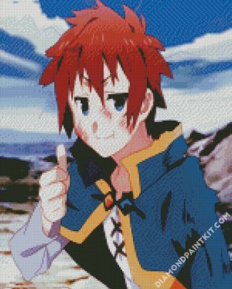 Kazuma Satou Konosuba diamond painting