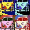 Kombi Volkswagen Pop Art diamond painting