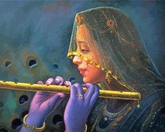 Krishna Flute diamond painting