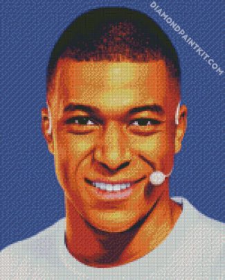 Kylian Mbappe Footballer diamond paintings