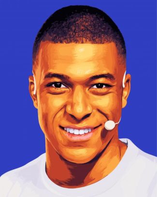 Kylian Mbappe Footballer diamond painting