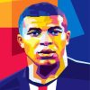 Kylian Mbappe pop Art diamond painting