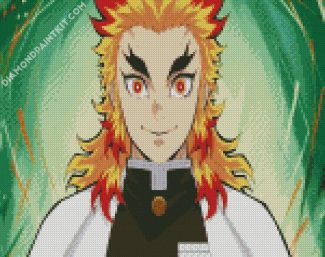 Kyojuro Rengoku Anime diamond painting