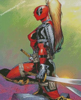 Lady Deadpool diamond paintings