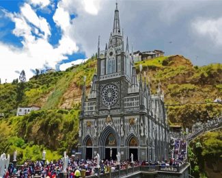 Las Lajas Sanctuary Columbia diamond painting