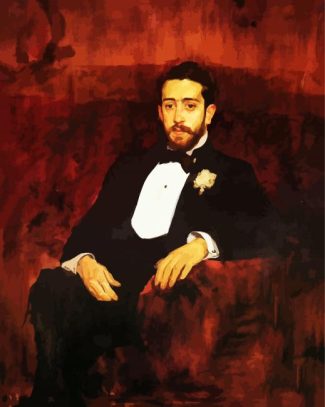 Lawyer Don Silverio Portrait Sorolla Art diamond painting