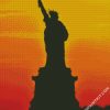 Liberty Statue Silhouette diamond painting