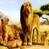 Lion Family diamond painting