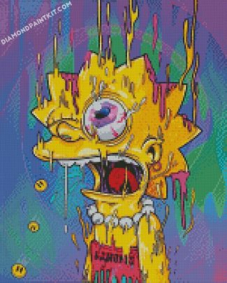 Lisa Simpson Illustration diamond paintings