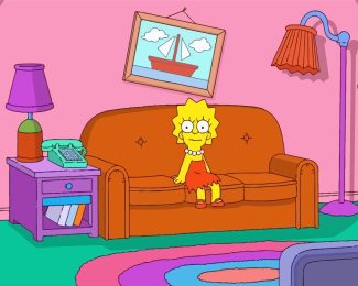 Lisa Simpson diamond painting