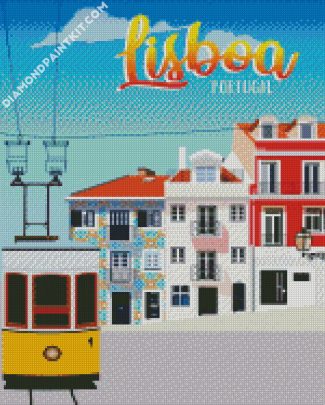 Lisboa Poster diamond painting