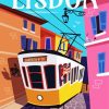 Lisboa Tram Poster diamond painting