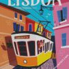 Lisboa Tram Poster diamond painting