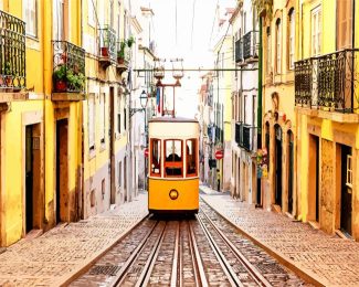 Lisbon Portugal Streets diamond painting